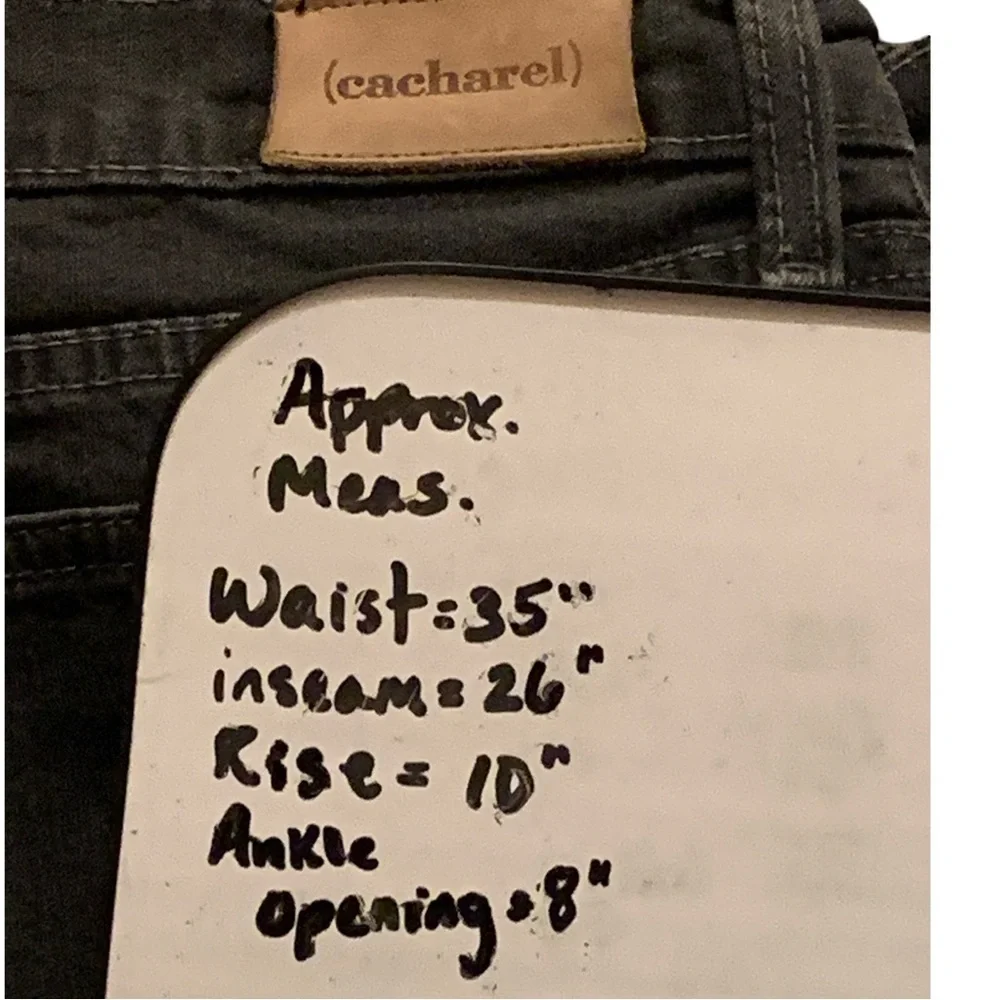 VTG Cacharel Paris Jeans Womens 34 Waist 26 Inseam High Rise Straight Denim 90s - Picture 9 of 9